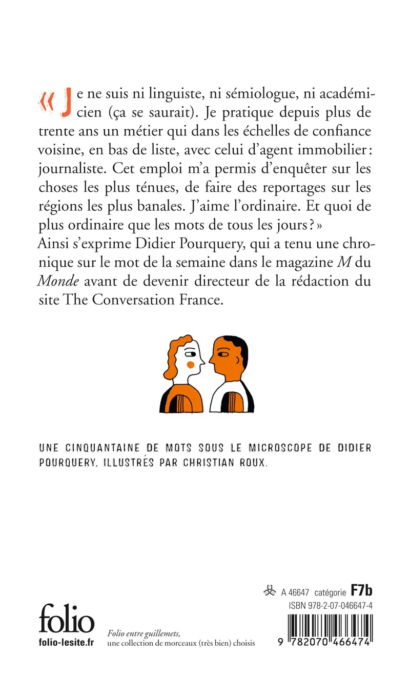 Les mots passants de tous les jours - Didier Pourquery - Christian Roux (1952-....)