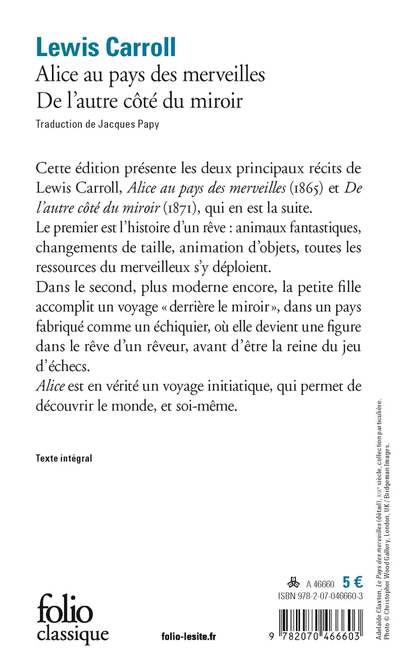 Alice au pays des merveilles – De l'autre côté du miroir - Lewis Carroll - John Tenniel