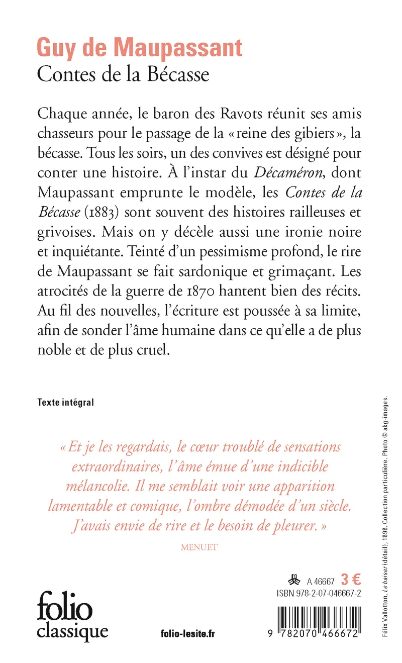 Contes de la Bécasse - Guy de Maupassant