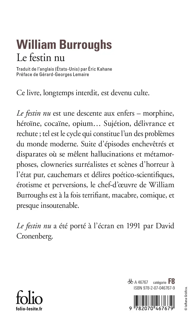 Le festin nu - William Burroughs