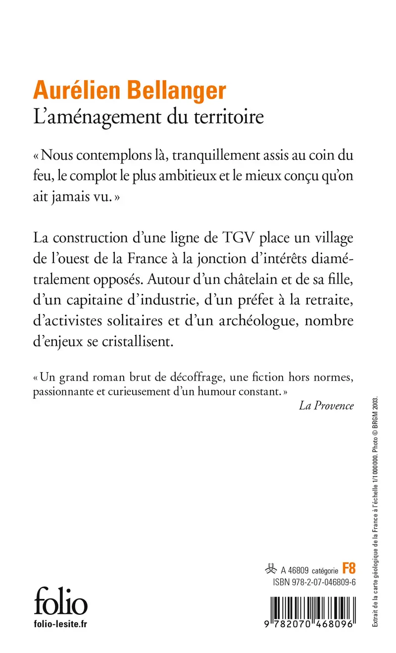 L'aménagement du territoire - Aurélien Bellanger