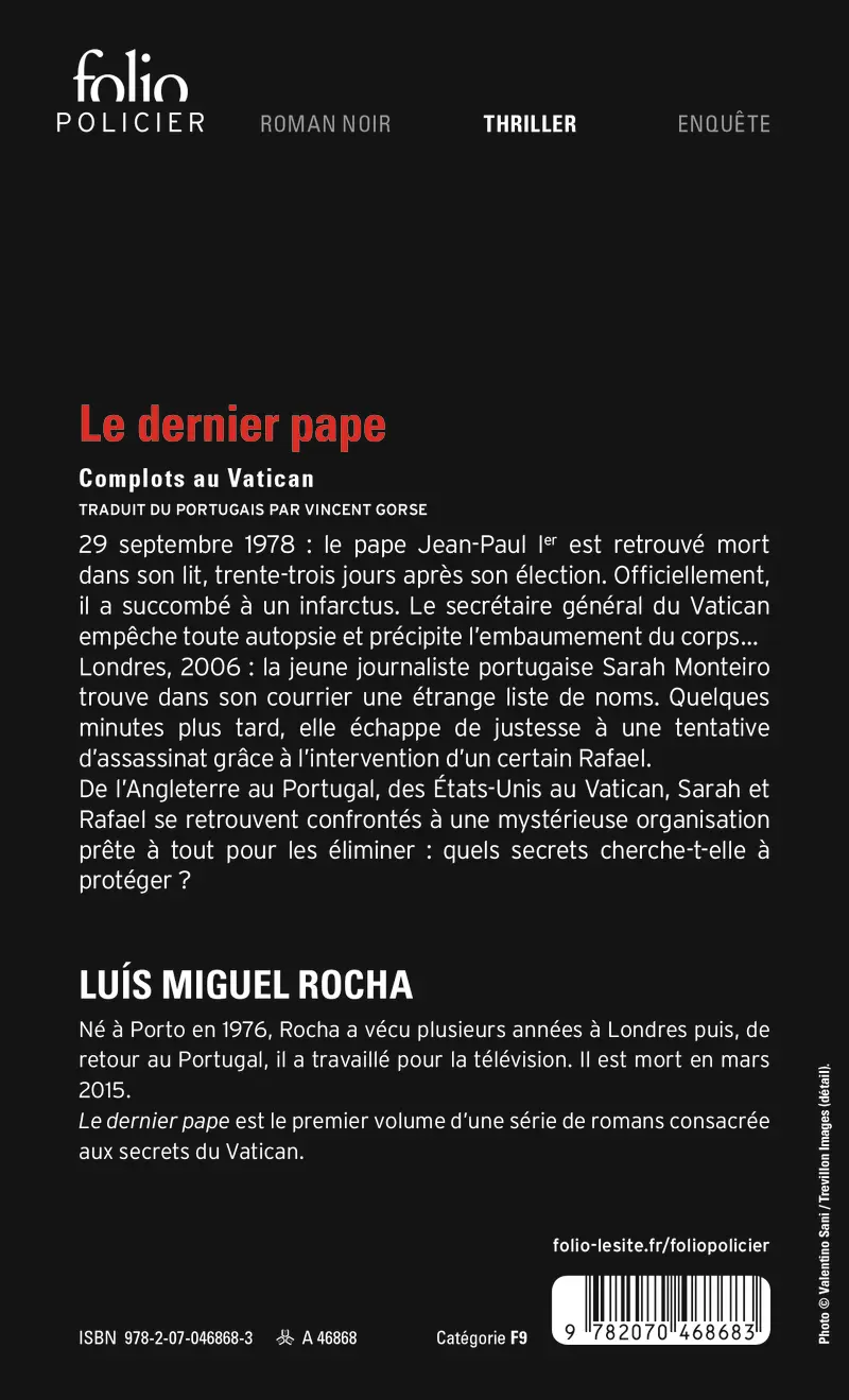 Le dernier pape - Luís Miguel Rocha