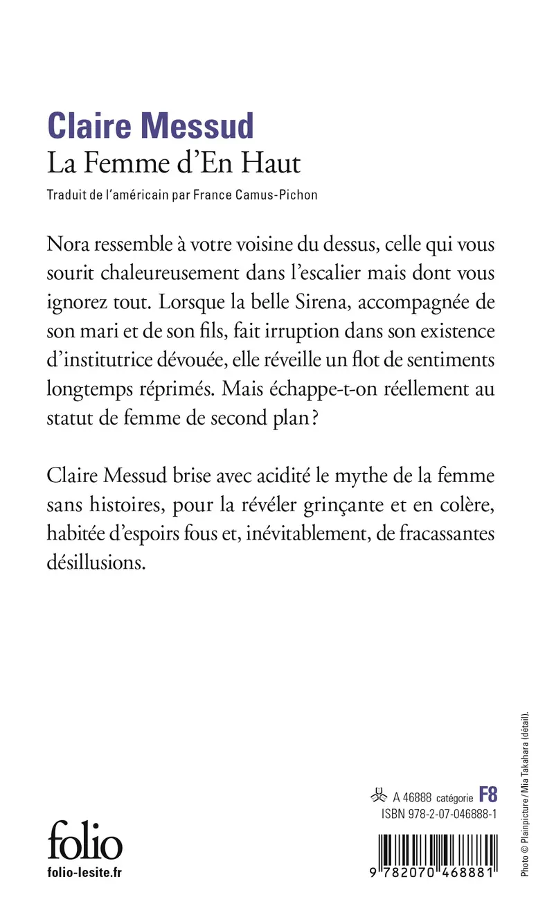 La Femme d'En Haut - Claire Messud