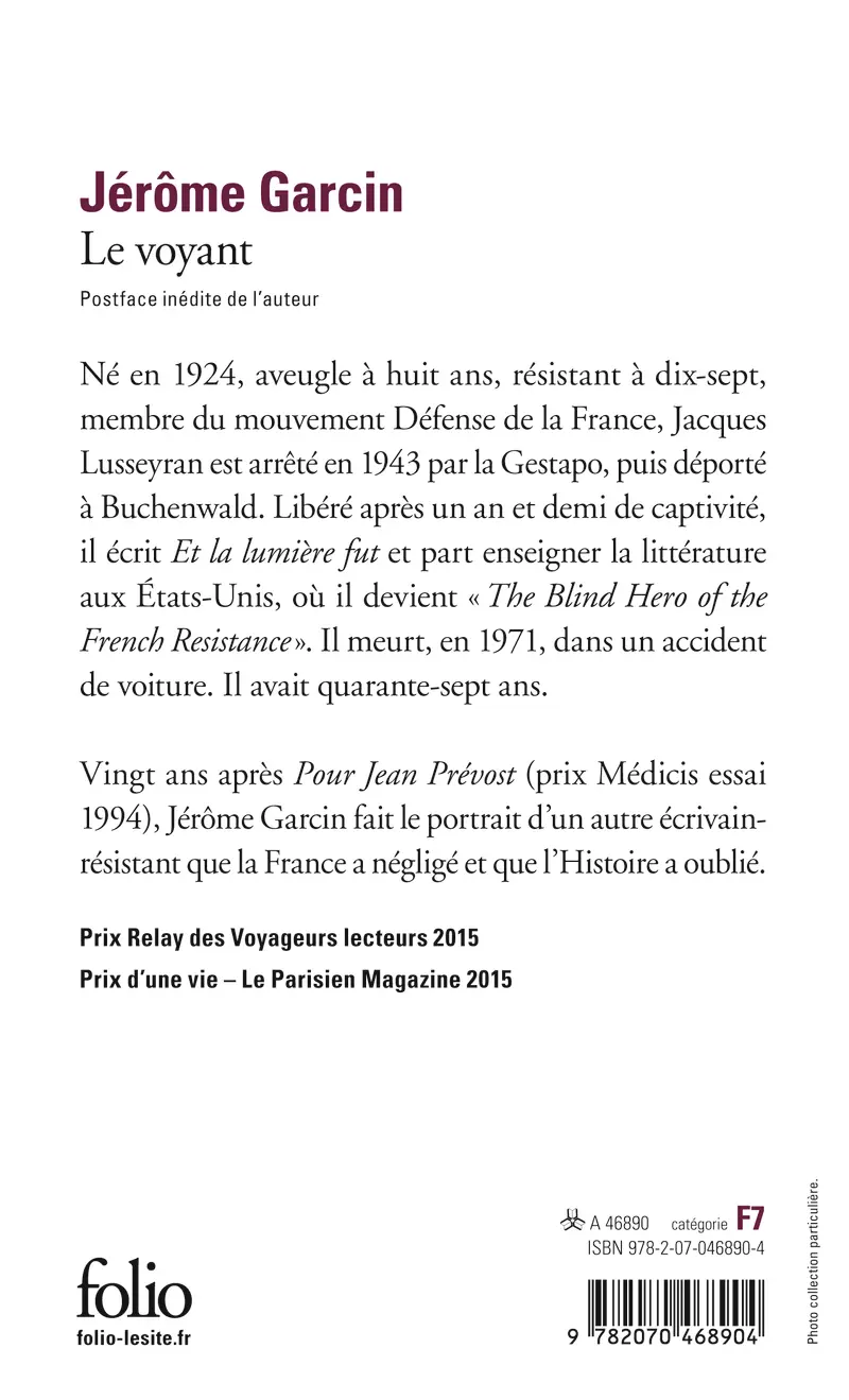 Le voyant - Jérôme Garcin
