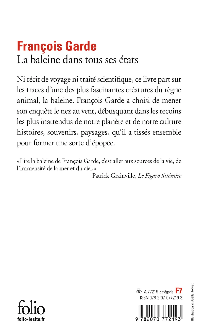 La baleine dans tous ses états - François Garde