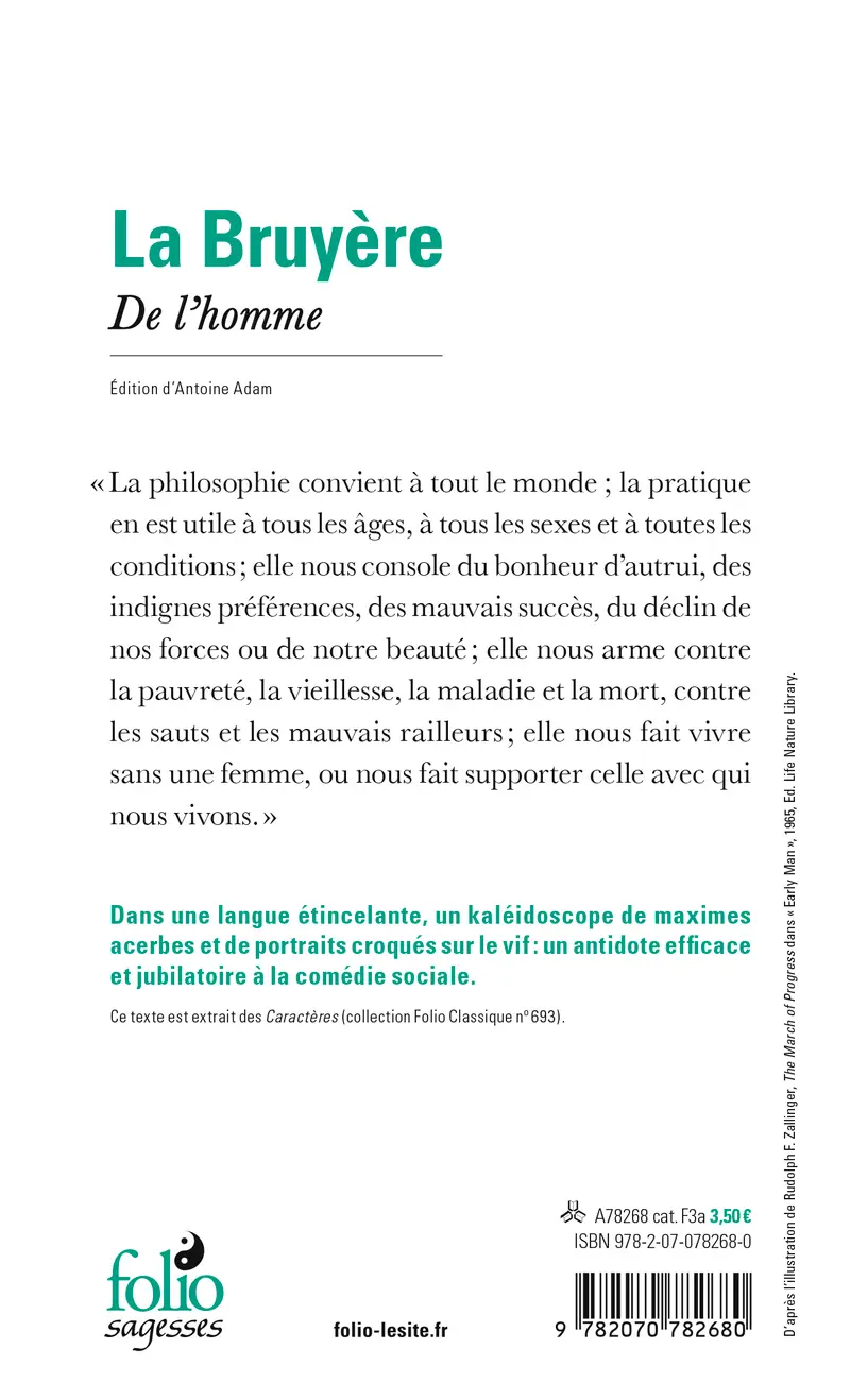 De l'homme - Jean de La Bruyère