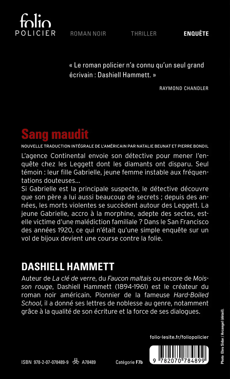 Sang maudit - Dashiell Hammett