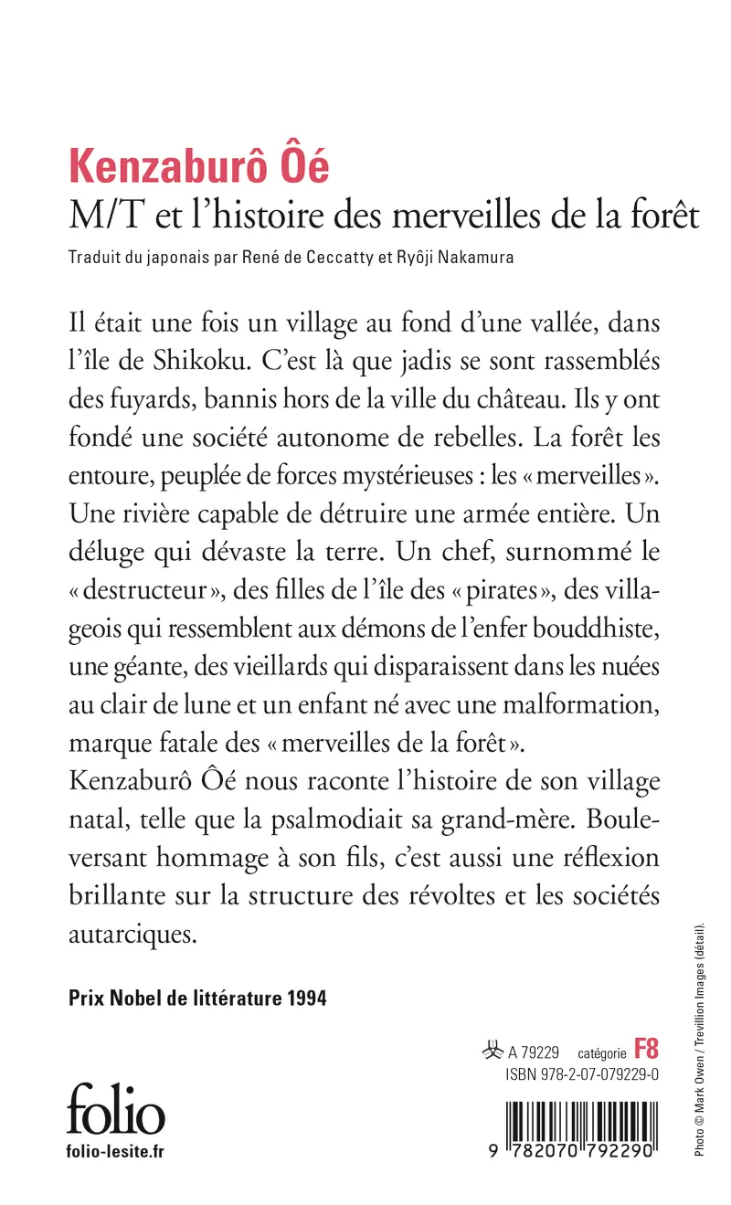 M/T et l'histoire des merveilles de la forêt - Kenzaburo Ôé