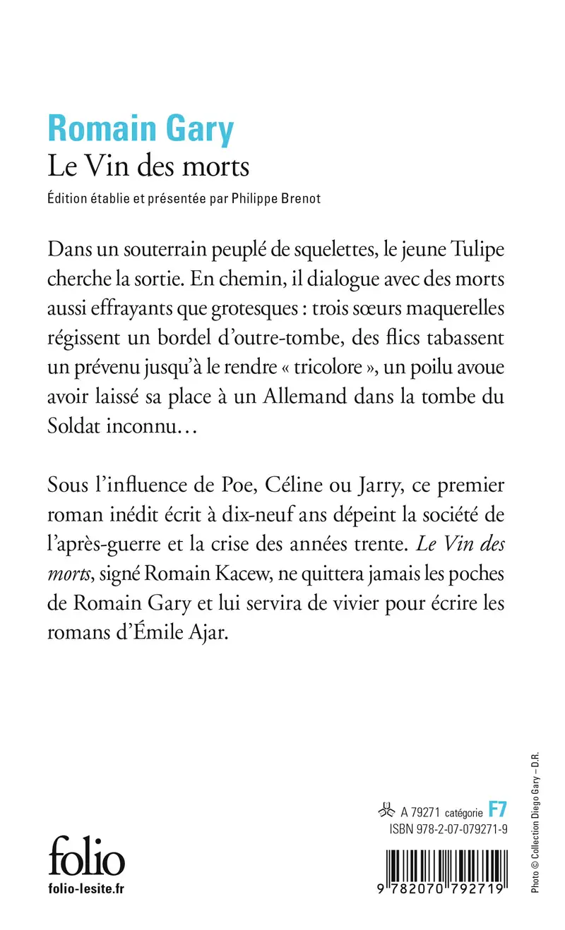 Le Vin des morts - Romain Gary