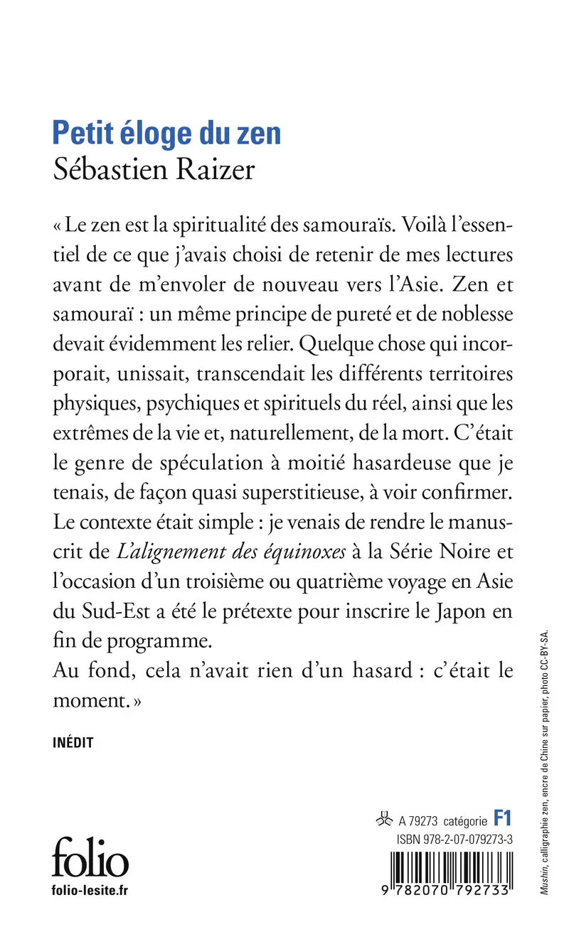 Petit éloge du zen - Sébastien Raizer