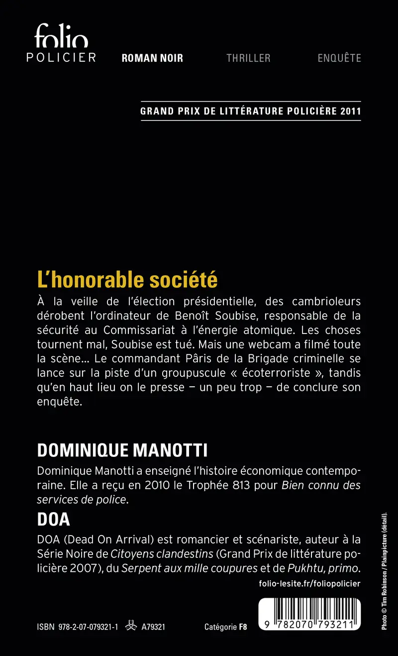 L'honorable société - DOA - Dominique Manotti