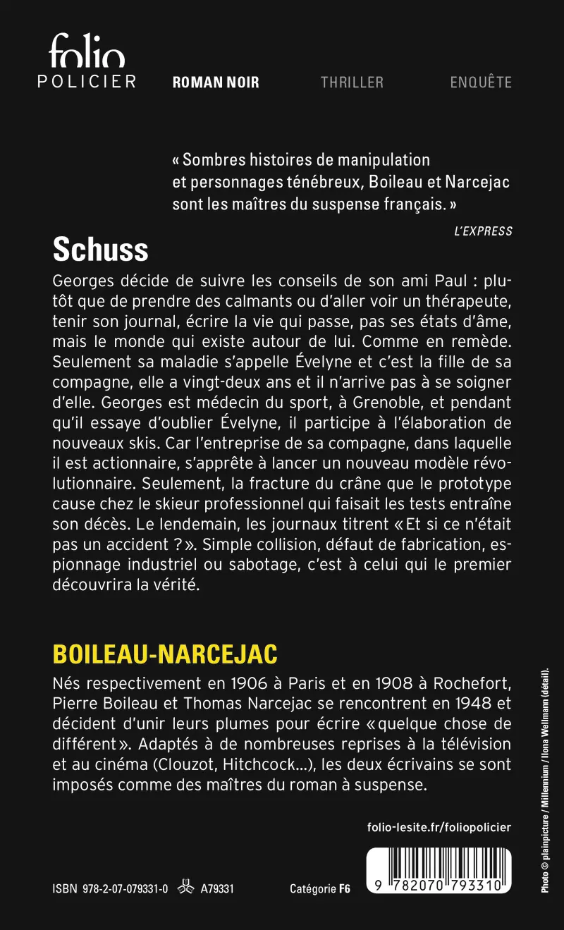 Schuss - Boileau-Narcejac