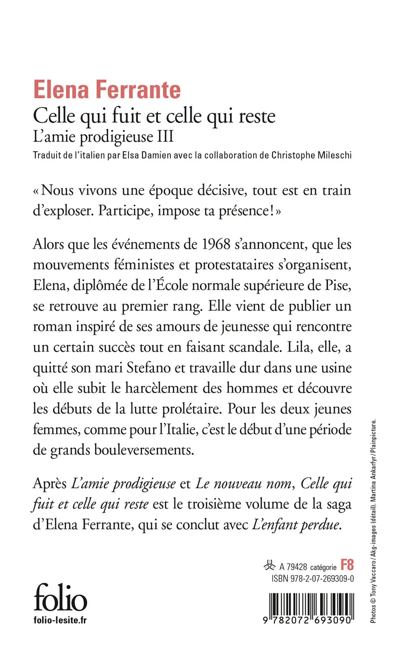 Celle qui fuit et celle qui reste - Elena Ferrante