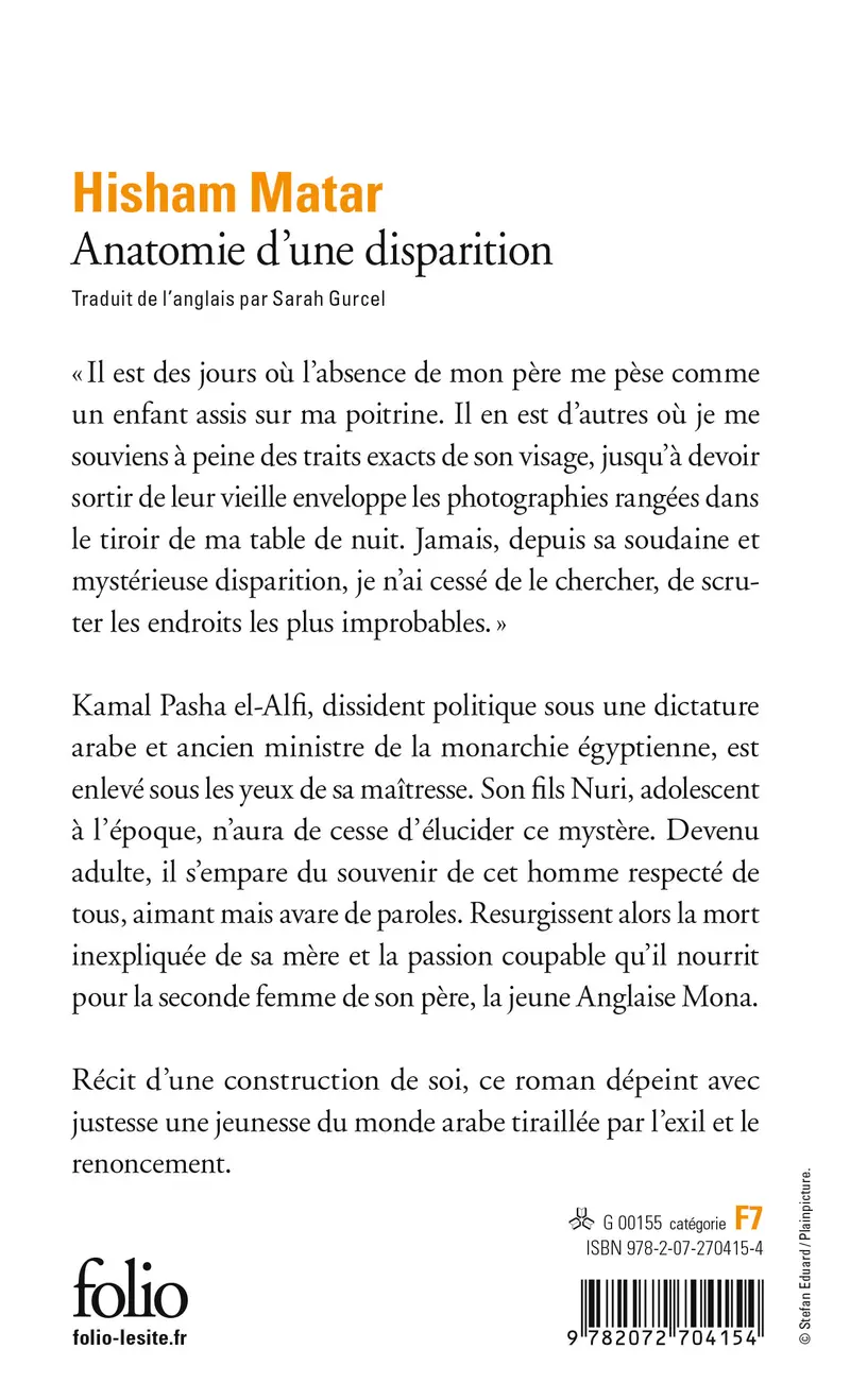 Anatomie d'une disparition - Hisham Matar