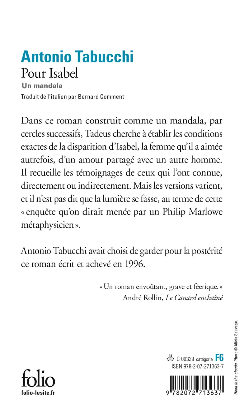 Pour Isabel - Antonio Tabucchi