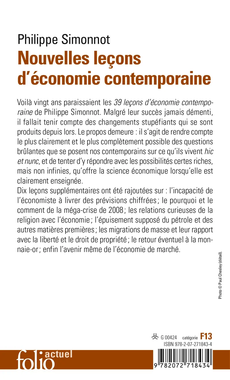 Nouvelles leçons d'économie contemporaine - Philippe Simonnot