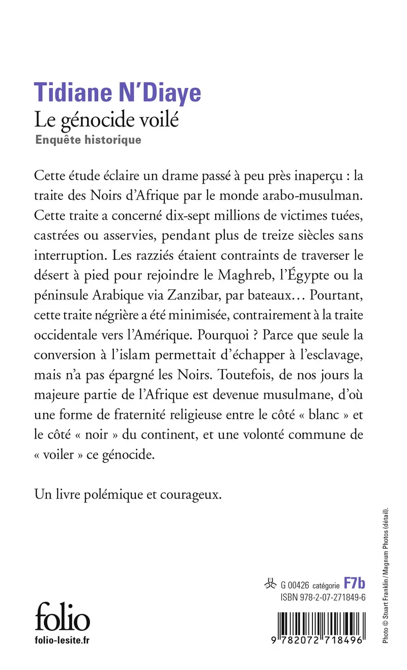 Le génocide voilé - Tidiane N'Diaye