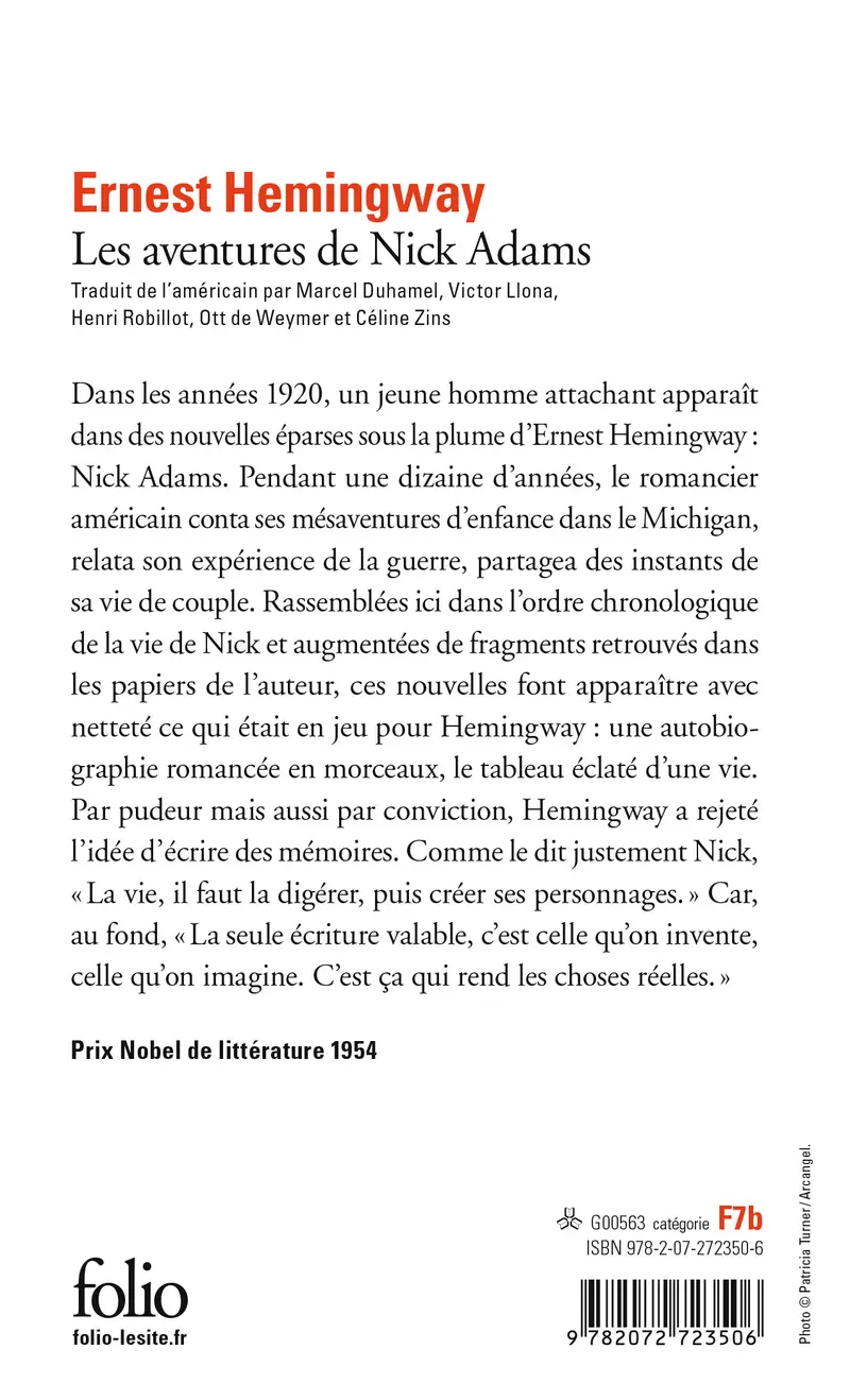 Les aventures de Nick Adams - Ernest Hemingway