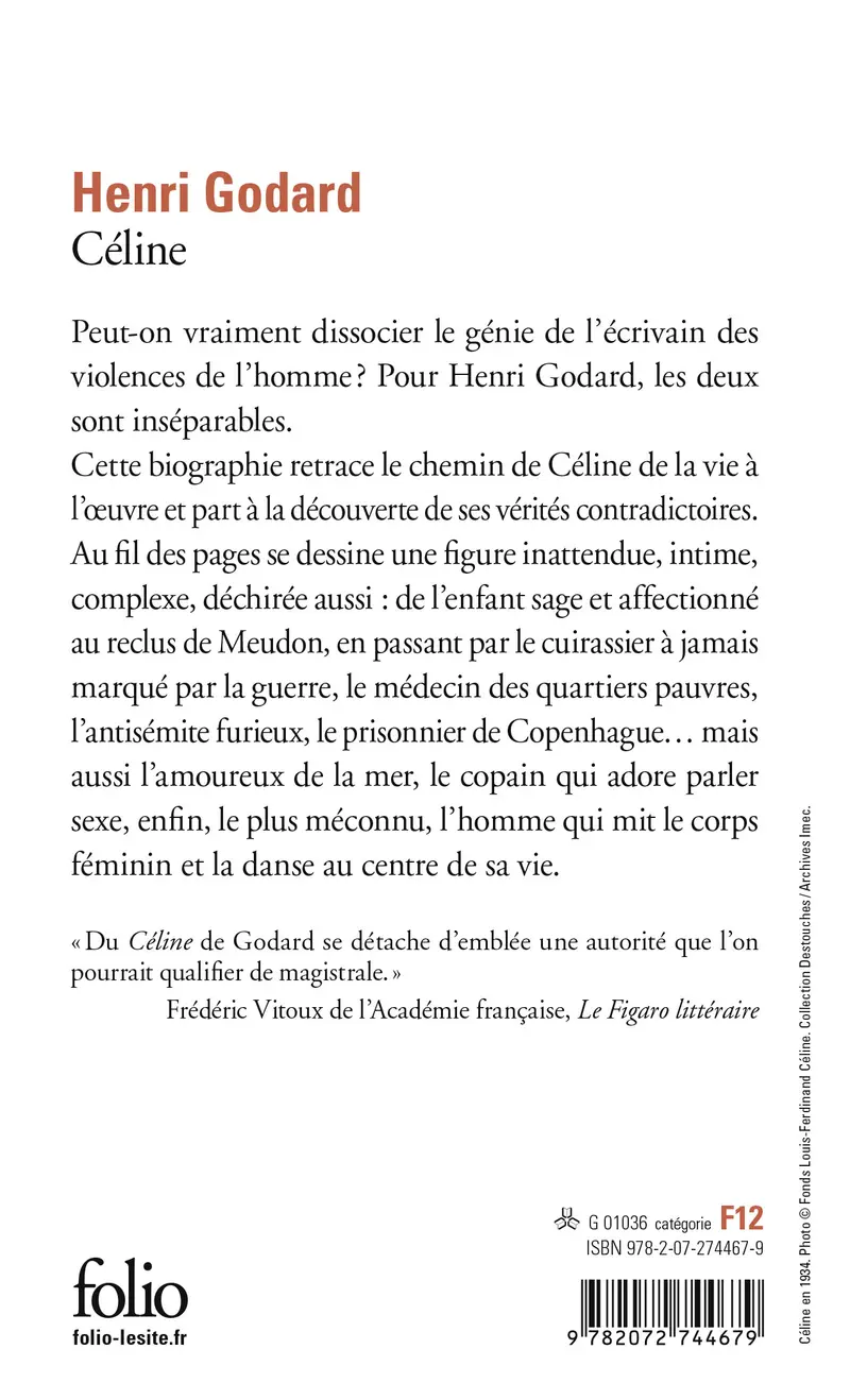 Céline - Henri Godard
