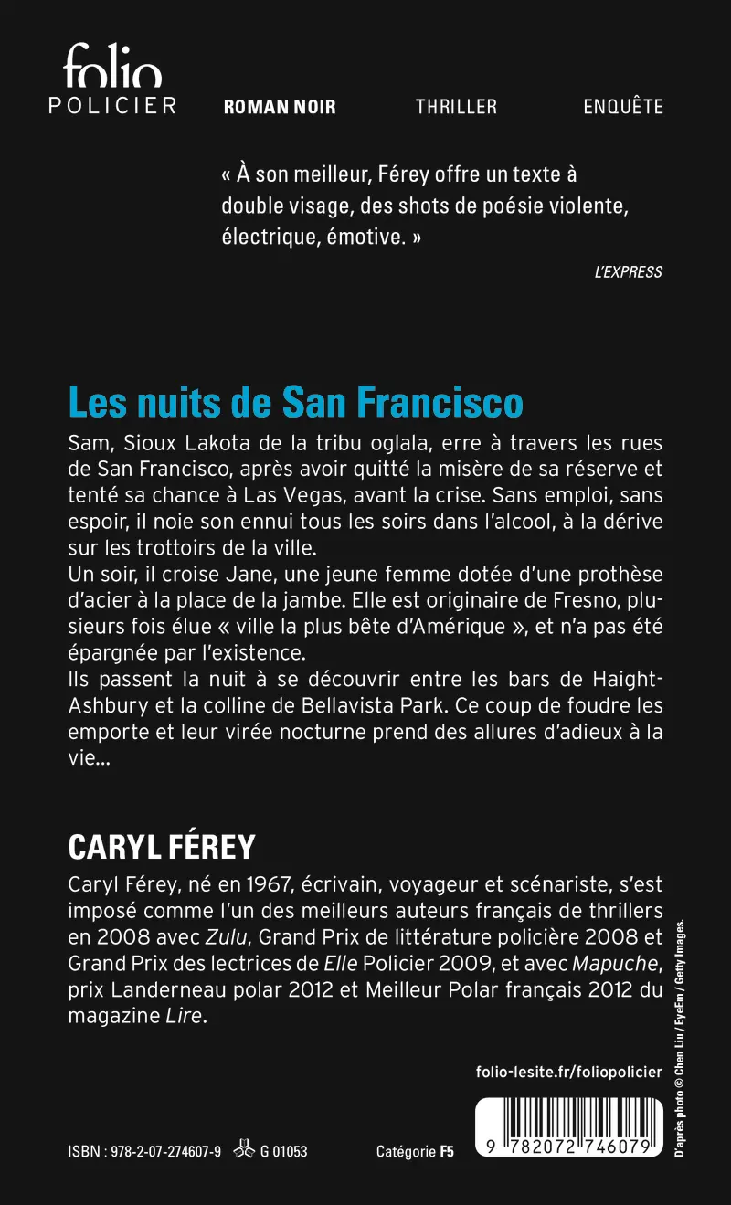 Les nuits de San Francisco - Caryl Férey