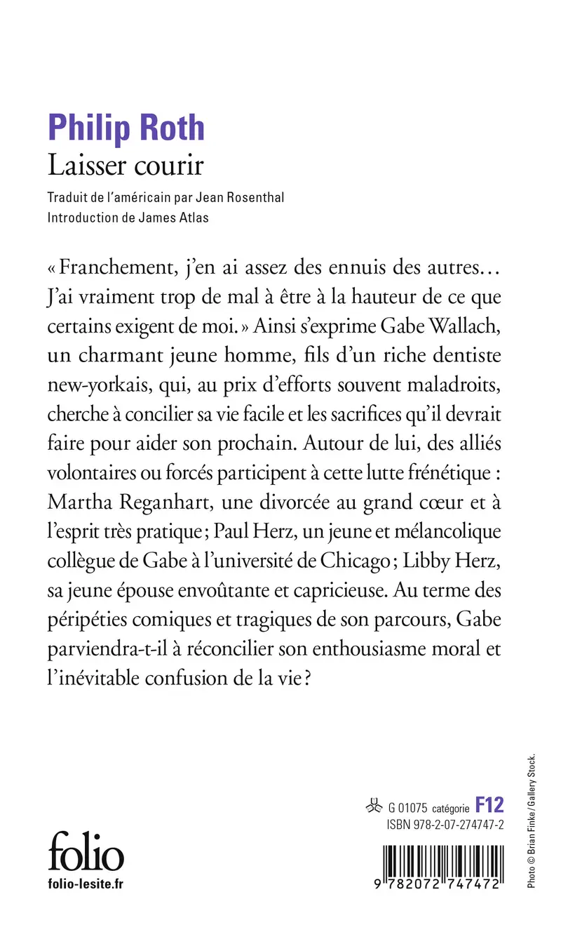 Laisser courir - Philip Roth