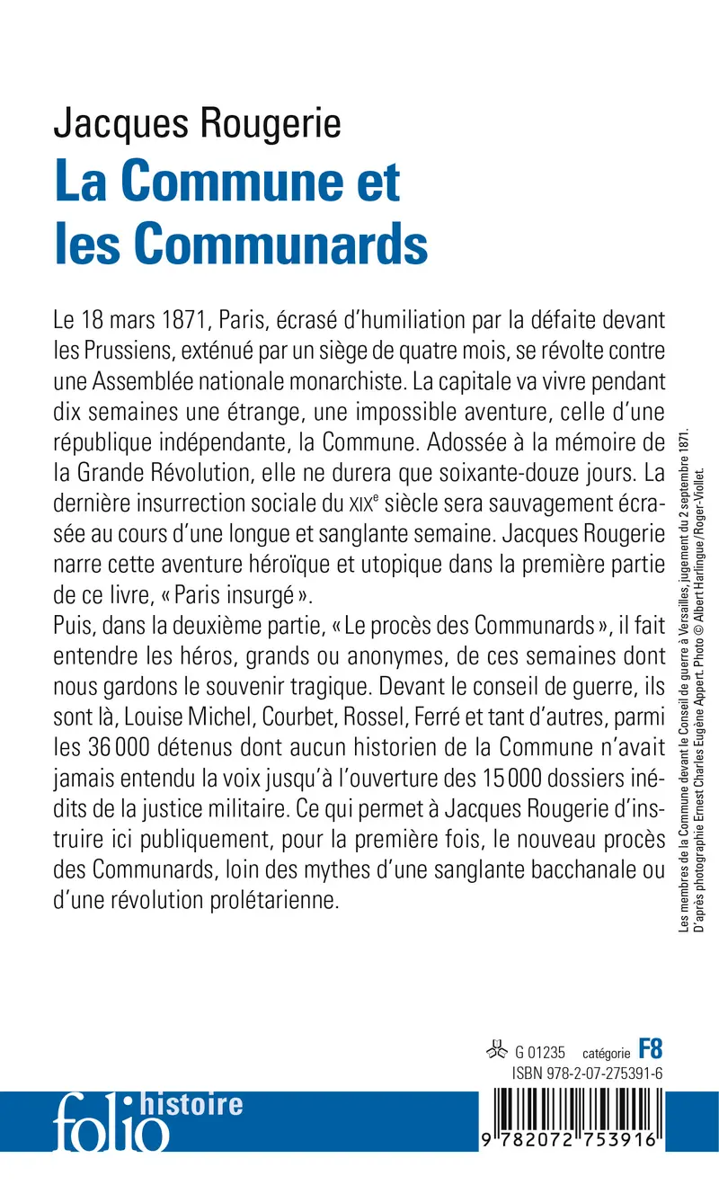 La Commune et les Communards - Jacques Rougerie