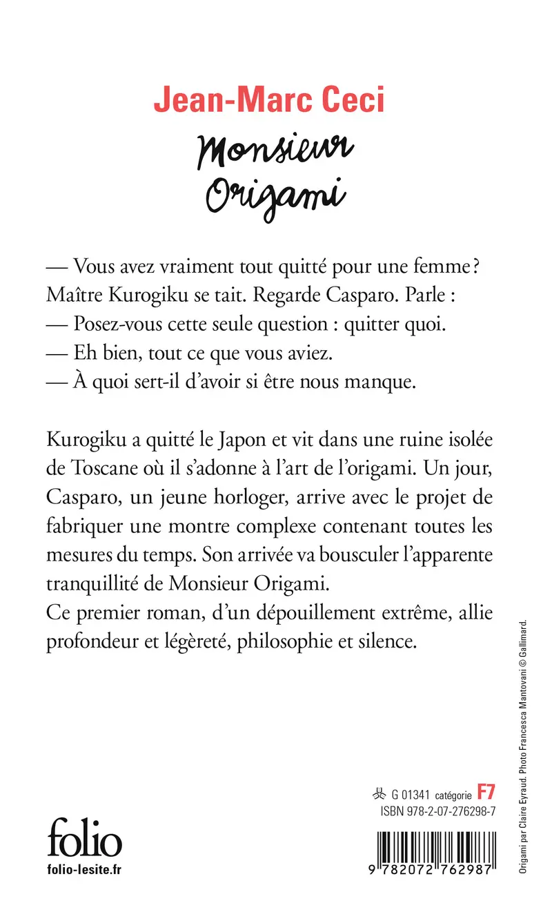 Monsieur Origami - Jean-Marc Ceci