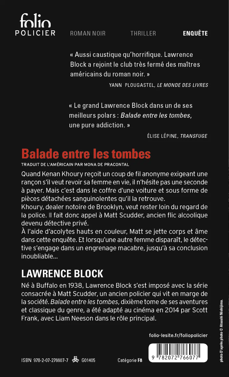 Balade entre les tombes - Lawrence Block