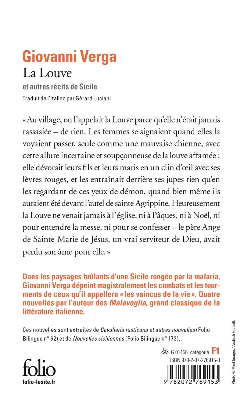 La Louve et autres récits de Sicile - Giovanni Verga