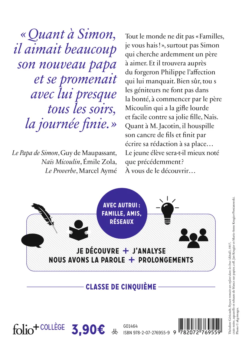 Le Papa de Simon et autres pères - Guy de Maupassant - Marcel Aymé - Émile Zola