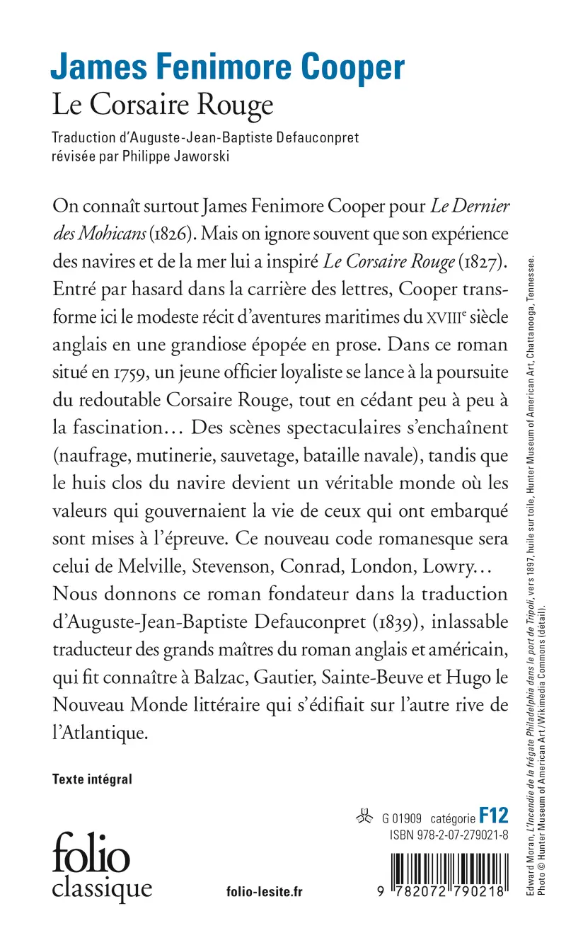 Le Corsaire Rouge - James Fenimore Cooper