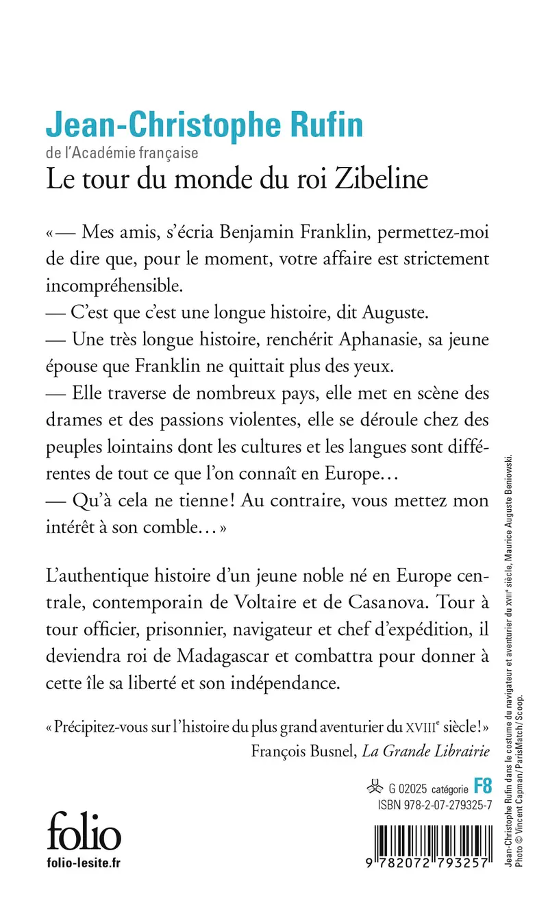 Le tour du monde du roi Zibeline - Jean-Christophe Rufin