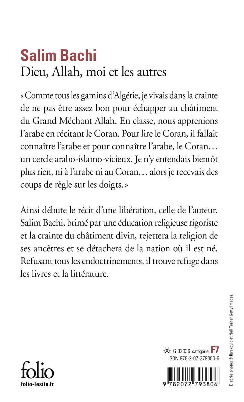 Dieu, Allah, moi et les autres - Salim Bachi