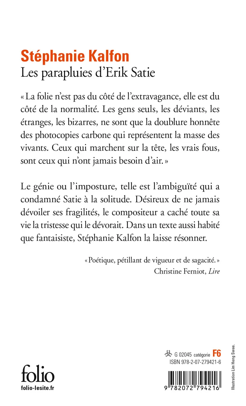 Les parapluies d’Erik Satie - Stéphanie Kalfon