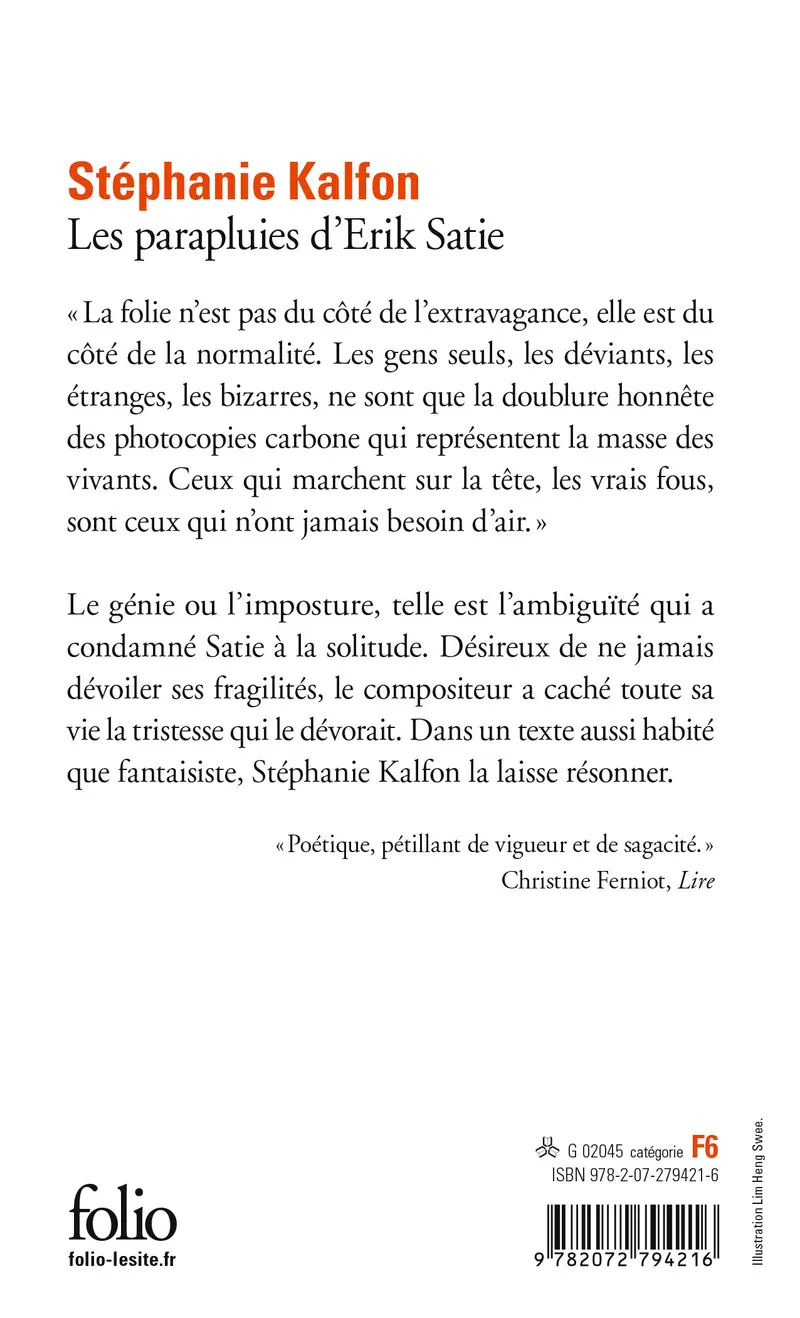 Les parapluies d'Erik Satie - Stéphanie Kalfon
