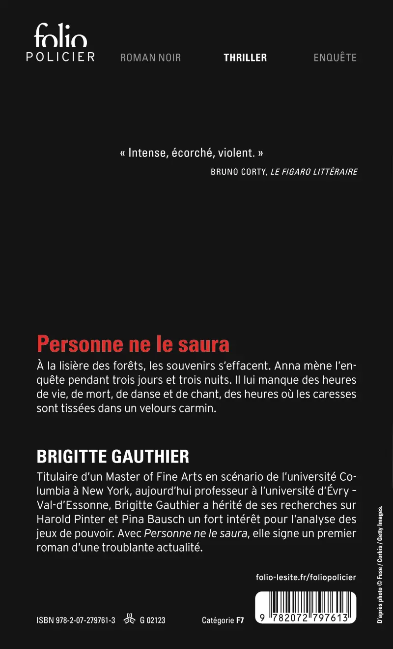 Personne ne le saura - Brigitte Gauthier