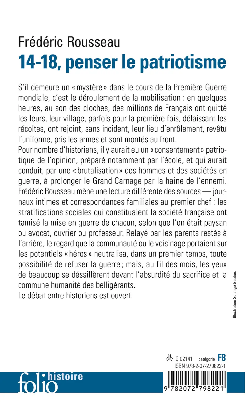 14-18, penser le patriotisme - Frédéric Rousseau