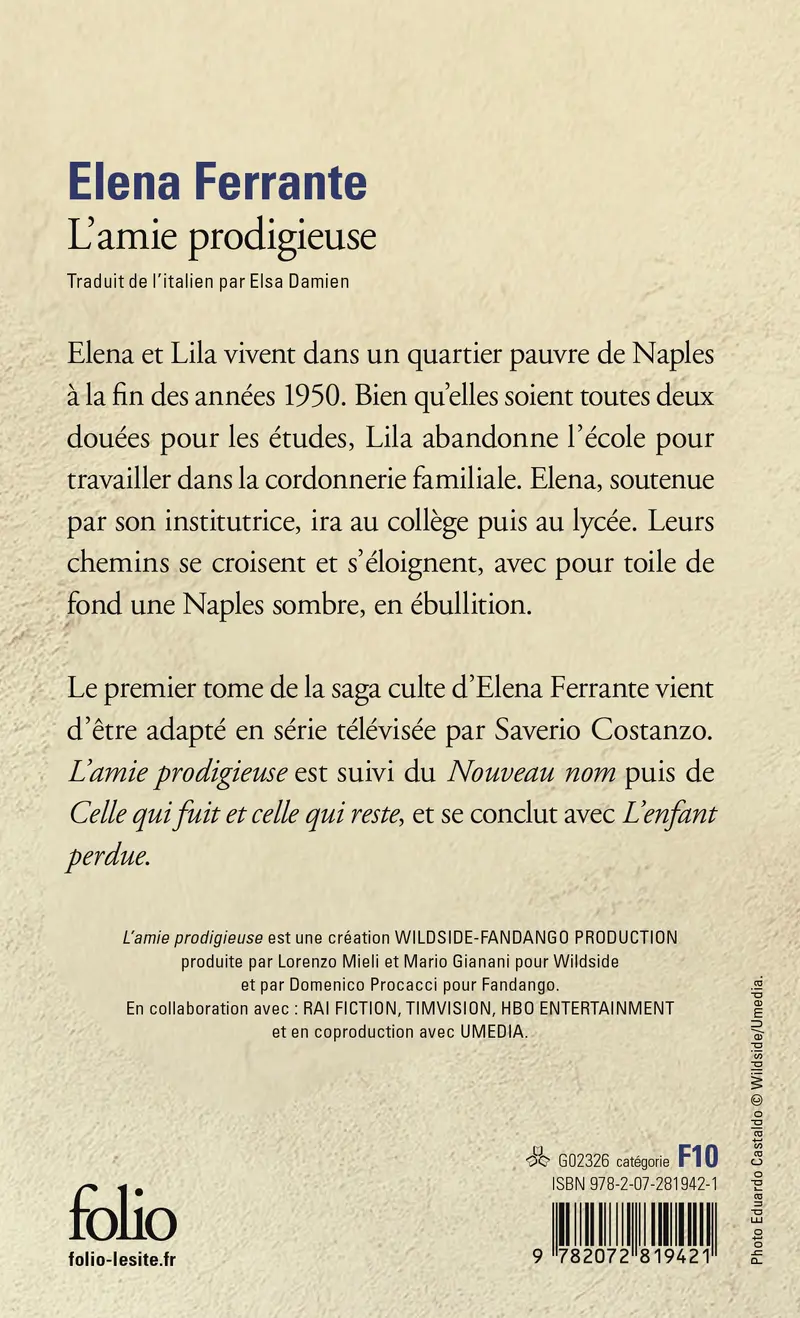 L'amie prodigieuse - Elena Ferrante