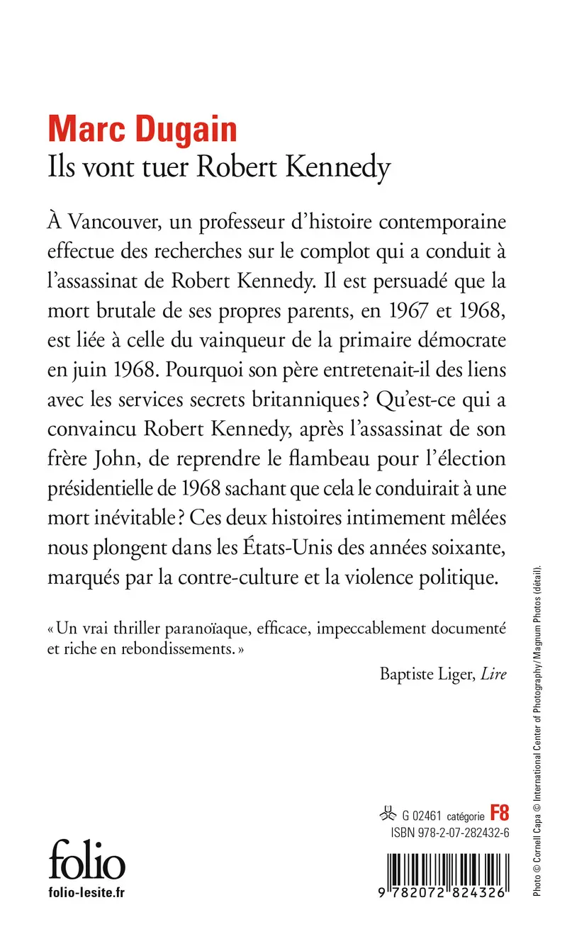 Ils vont tuer Robert Kennedy - Marc Dugain