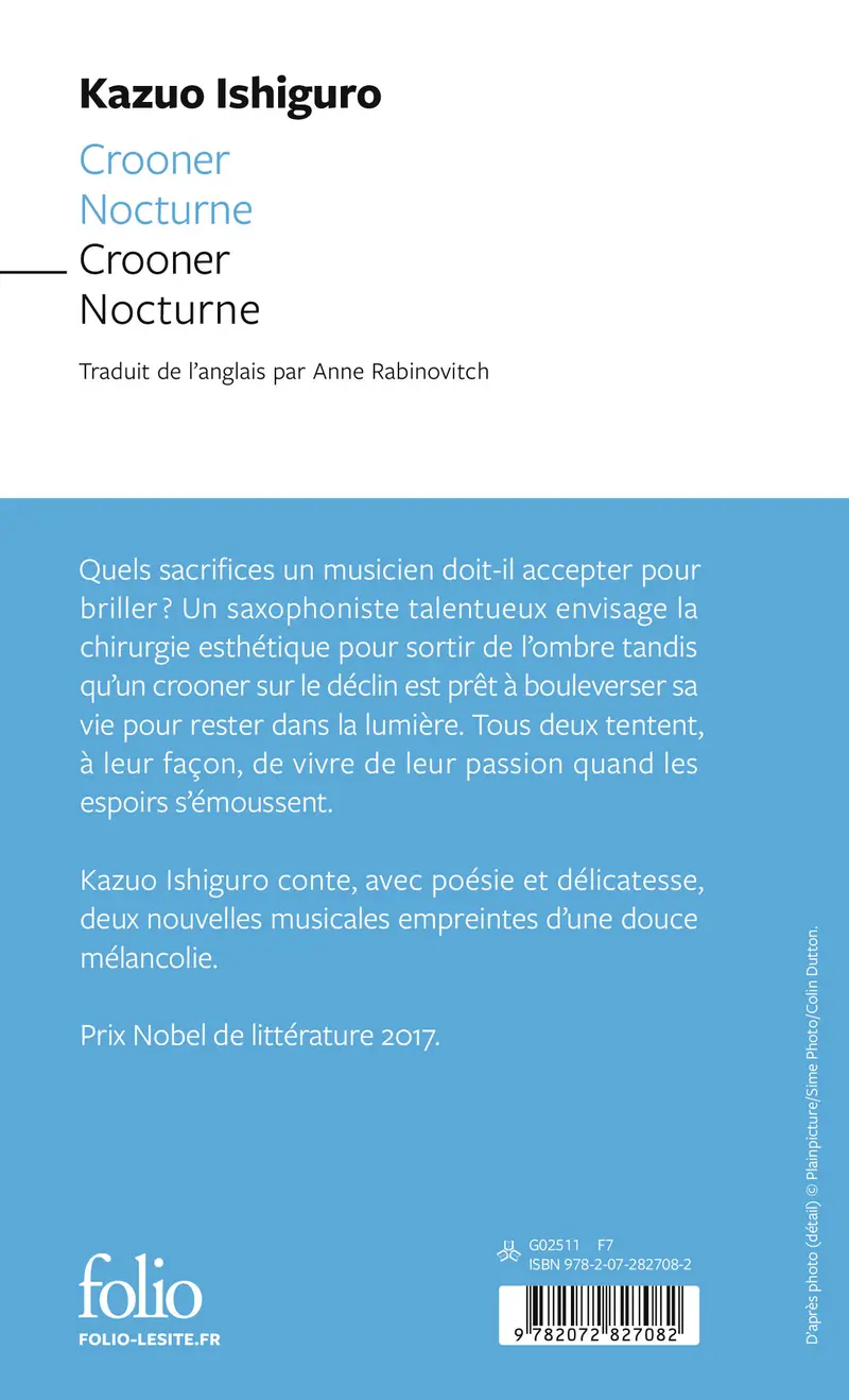 Crooner - Nocturne - Kazuo Ishiguro