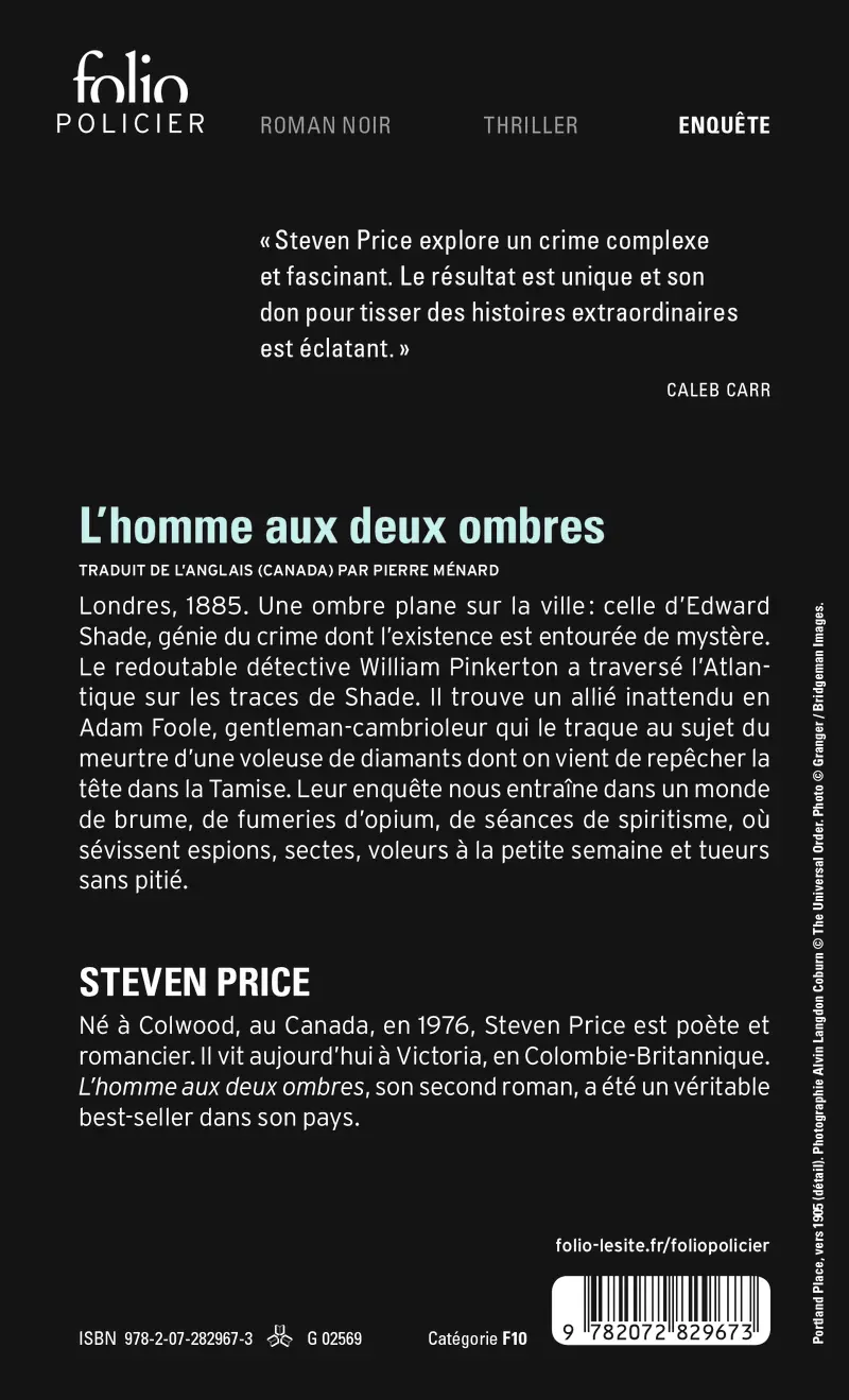 L'homme aux deux ombres - Steven Price