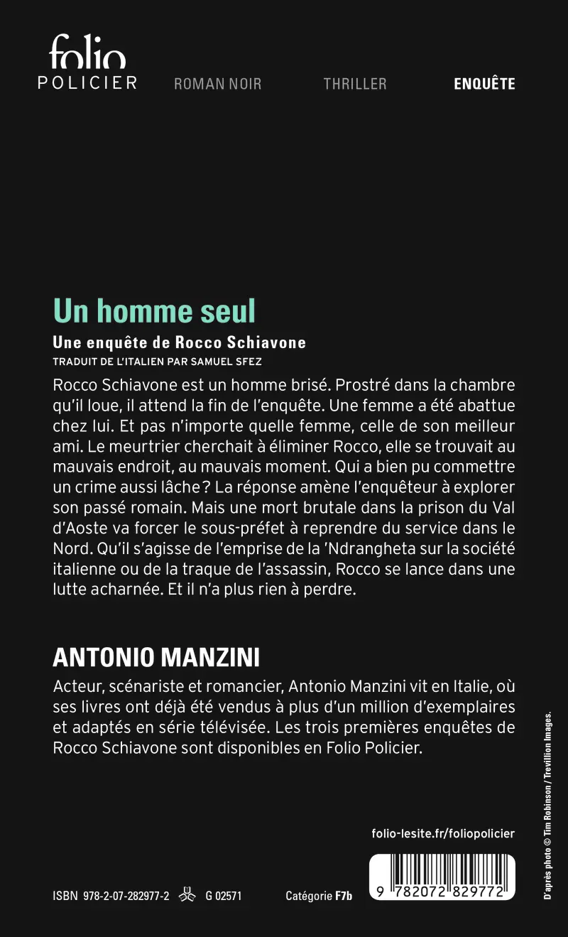 Un homme seul - Antonio Manzini