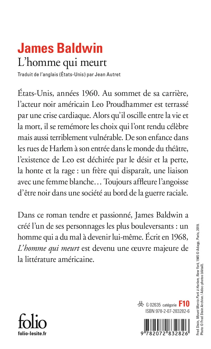 L'homme qui meurt - James Baldwin