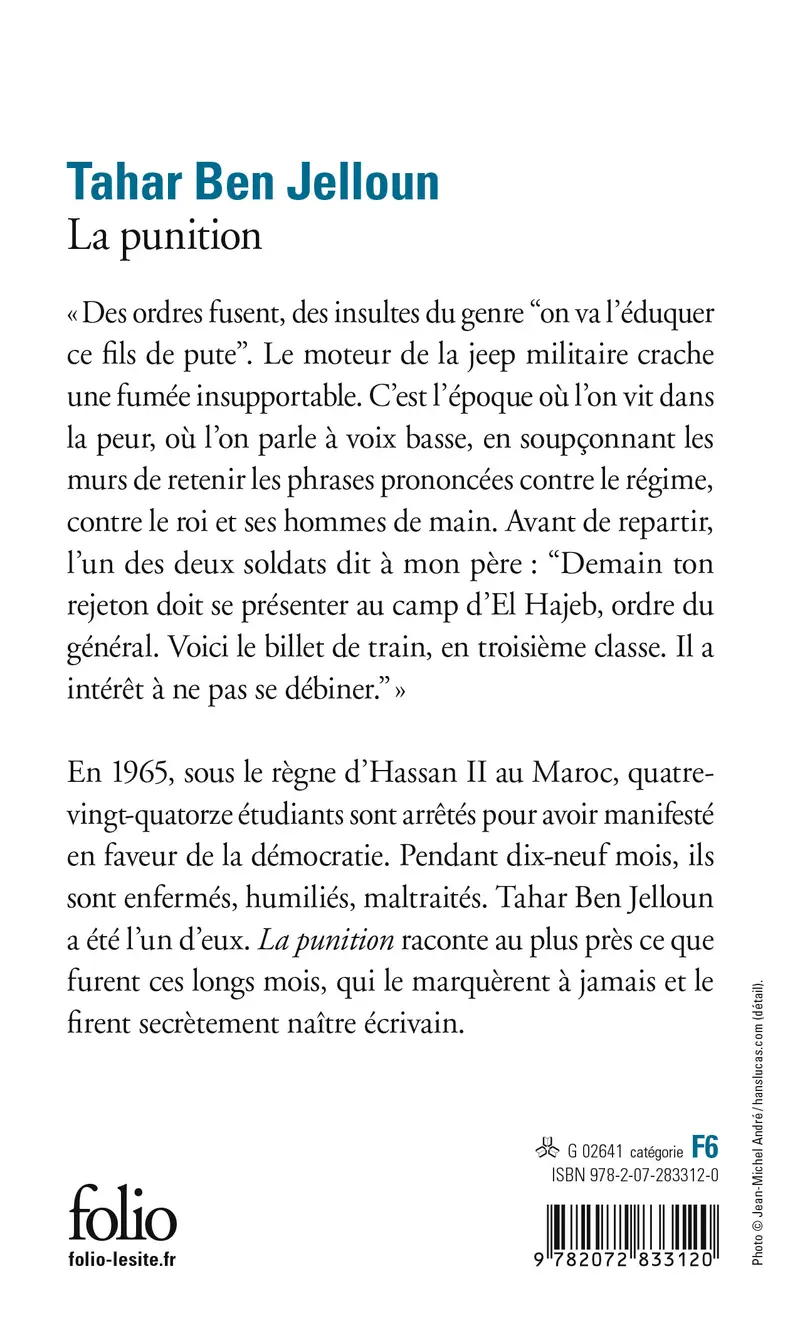 La punition - Tahar Ben Jelloun