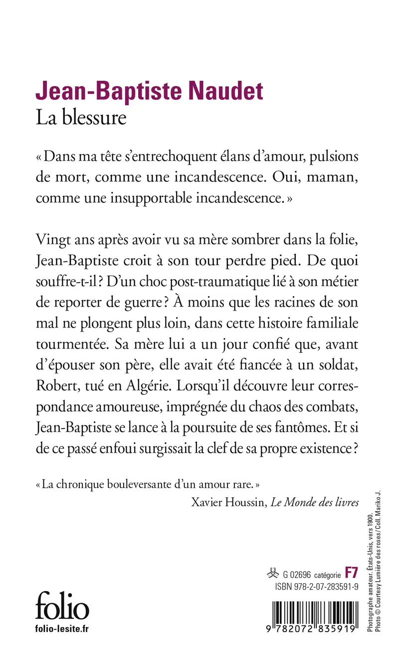 La blessure - Jean-Baptiste Naudet