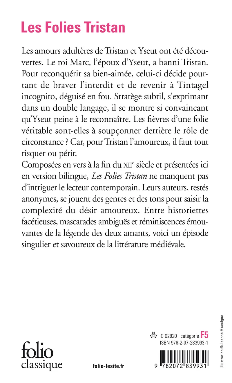 Les Folies Tristan - Anonymes