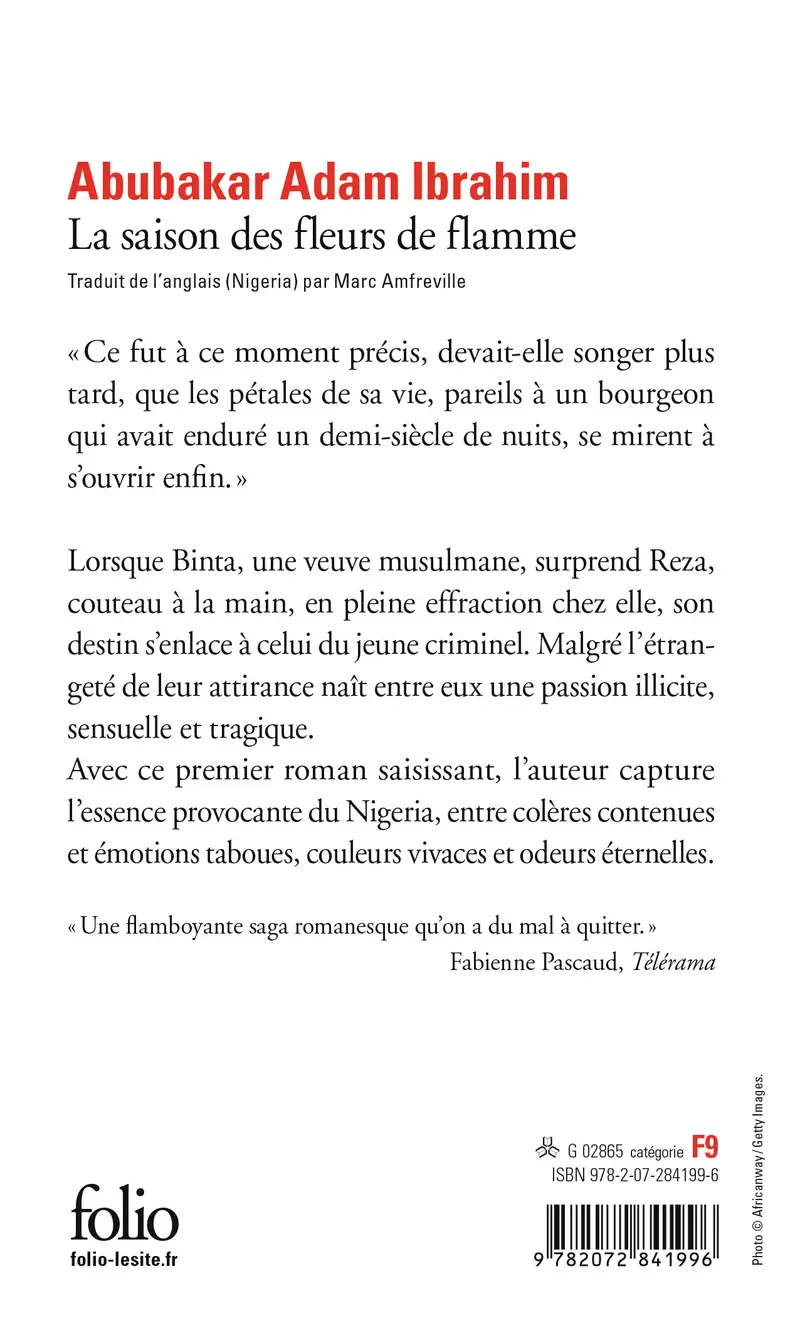 La saison des fleurs de flamme - Abubakar Adam Ibrahim