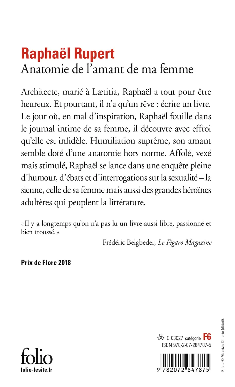 Anatomie de l'amant de ma femme - Raphaël Rupert