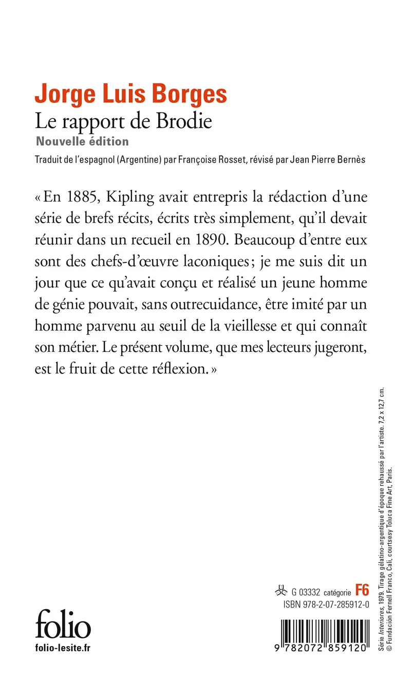 Le rapport de Brodie - Jorge Luis Borges