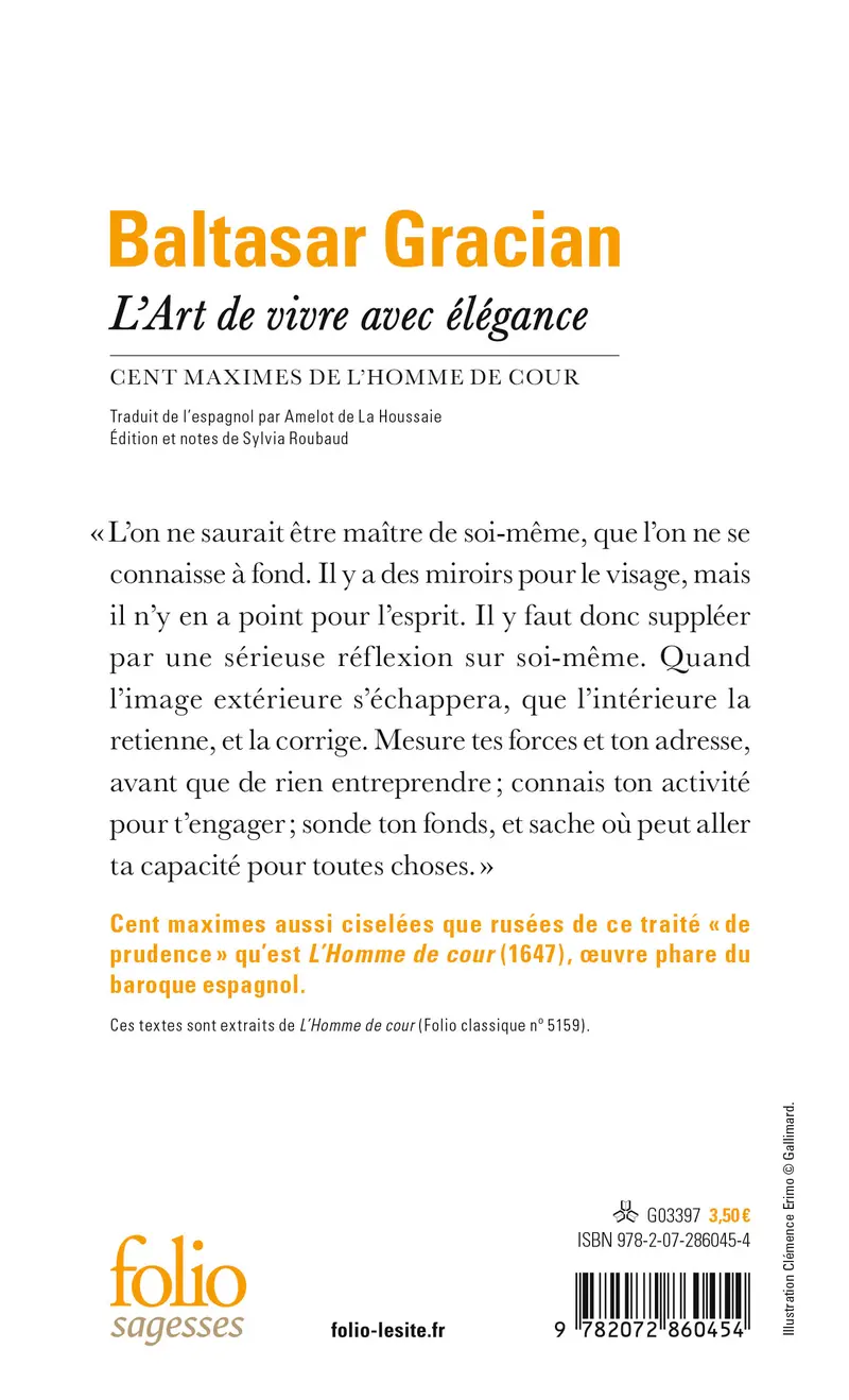 L'Art de vivre avec élégance - Baltasar Gracian